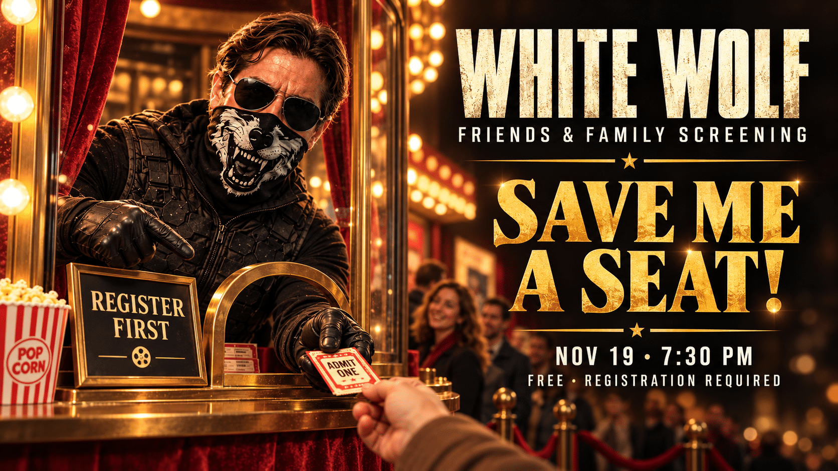 More Than Half Full! White Wolf Screening Seats Are Going Fast